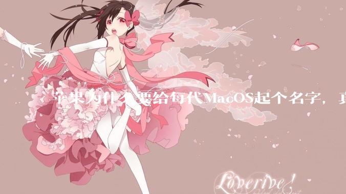 苹果为什么要给每代MacOS起个名字,真以为人们记得住分得清吗?
